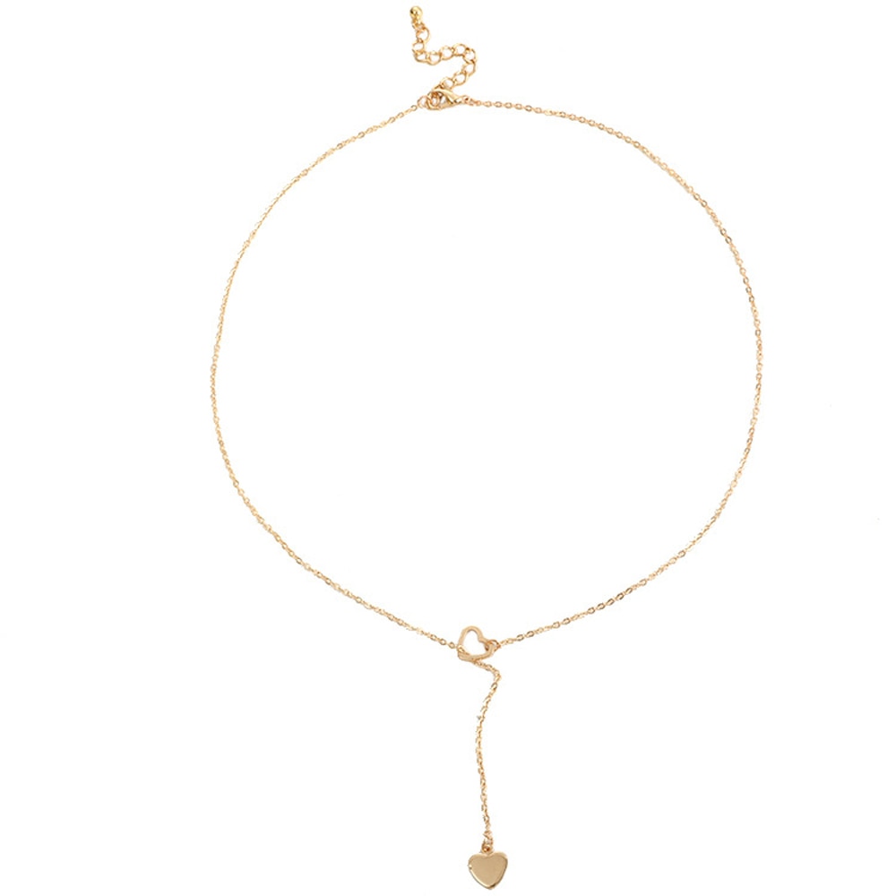 Simple Heart Drop Necklace