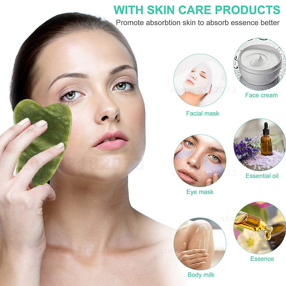 Natural Gua Sha Scraping Massage Stone
