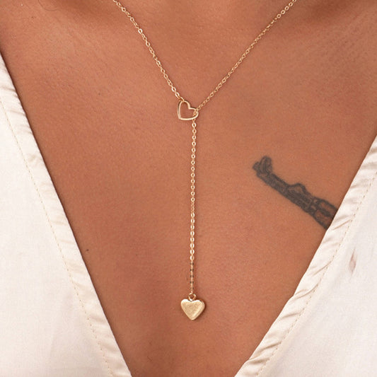Simple Heart Drop Necklace