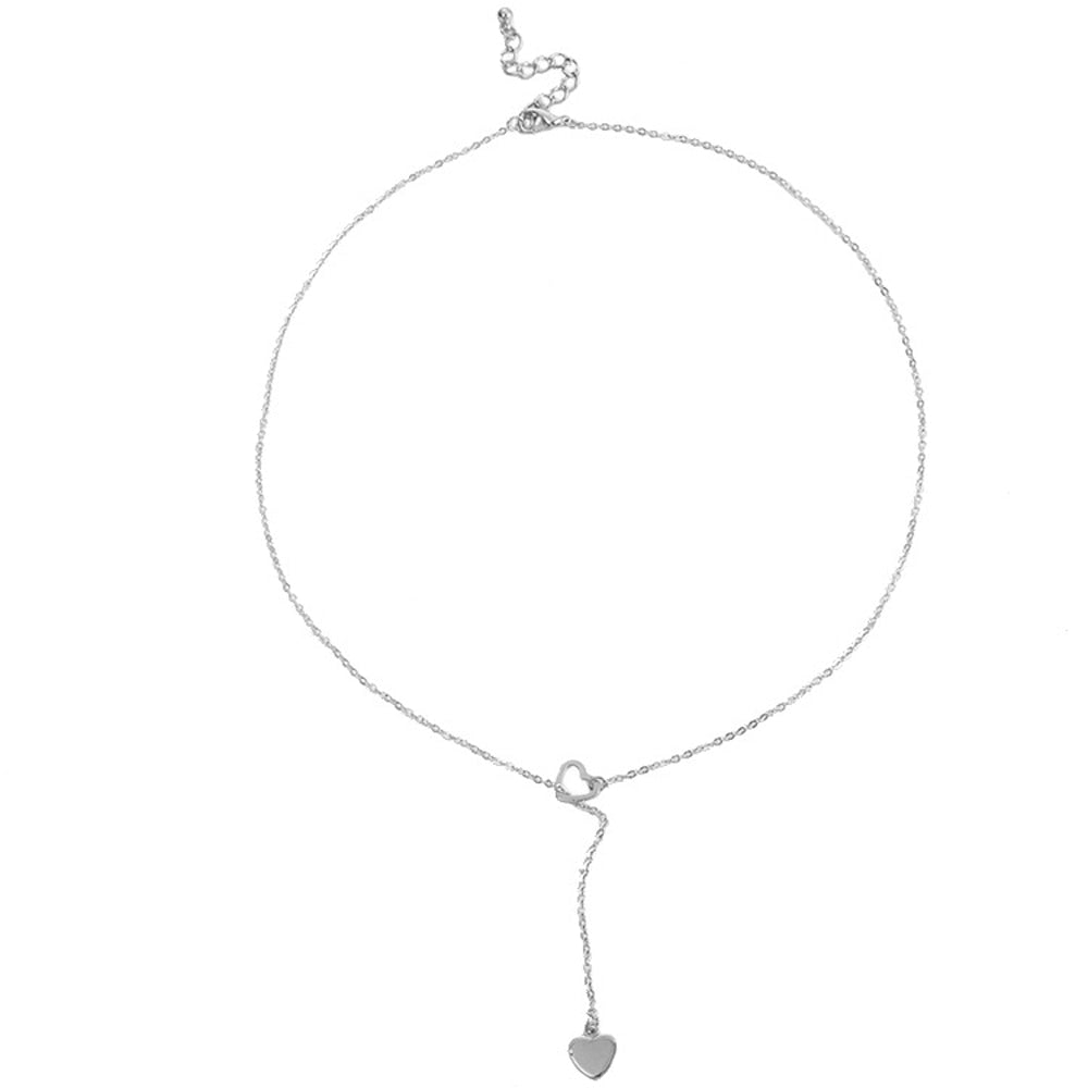 Simple Heart Drop Necklace