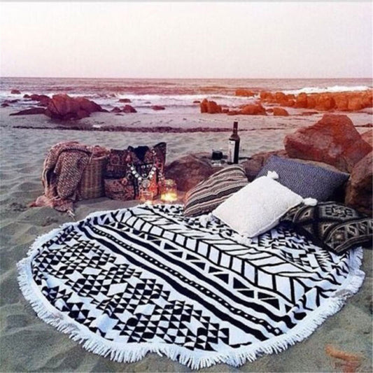 Large Round Beach Towel