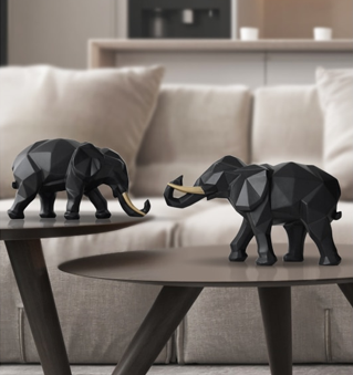 Lucky Elephant Figurine - 2/Set