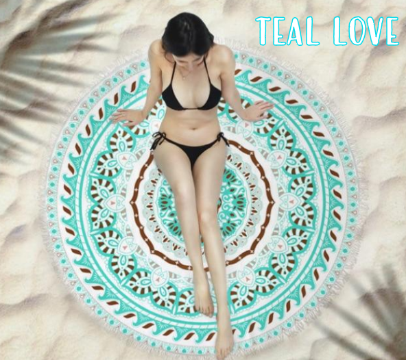 Large Round Beach Towel
