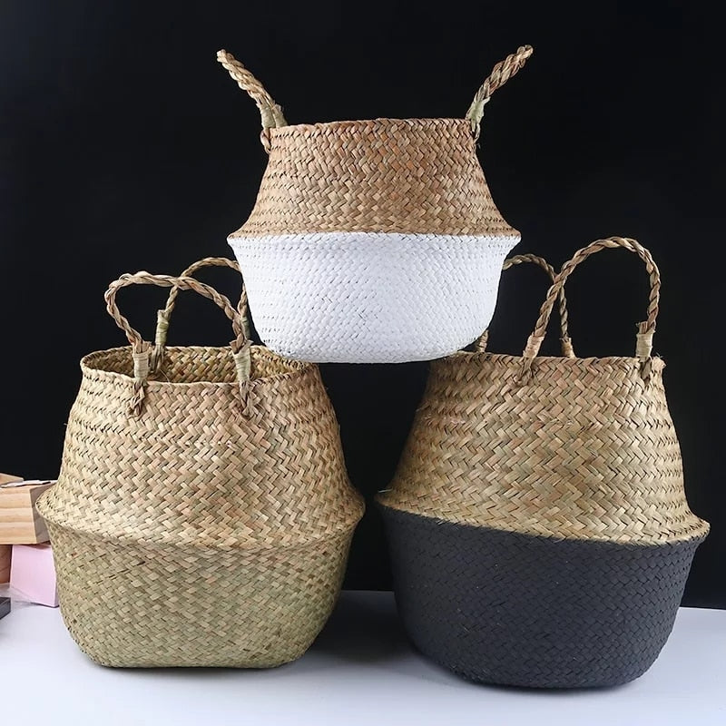 Homemade Seagrass Baskets