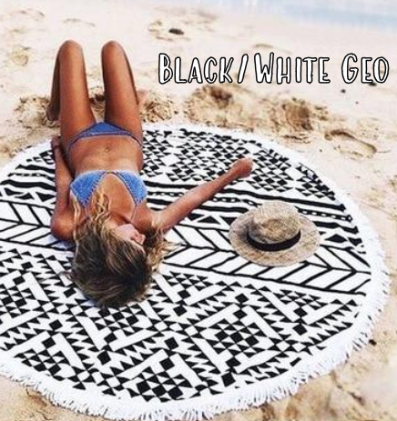 Large Round Beach Towel
