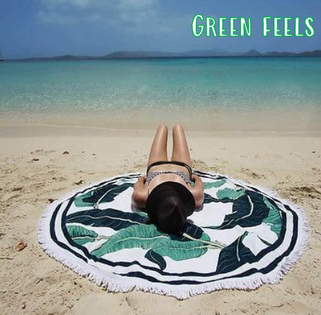 Large Round Beach Towel